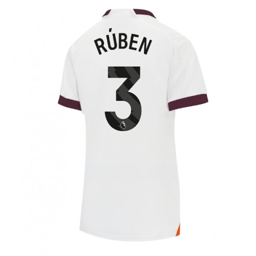 Dámy Fotbalový dres Manchester City Ruben Dias #3 2023-24 Venkovní Krátký Rukáv